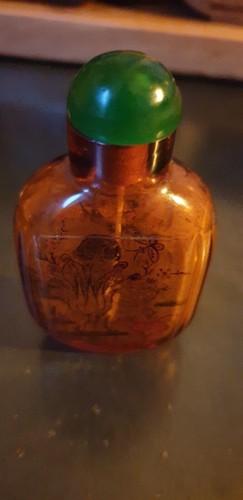 Tabatière chinoise verre - tabatière, en