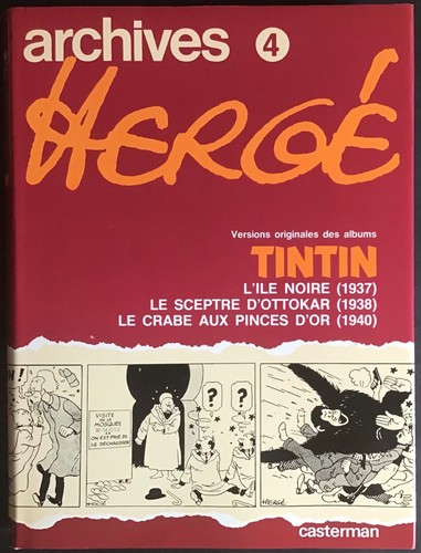 Tintin archives hergé tome - tintin,