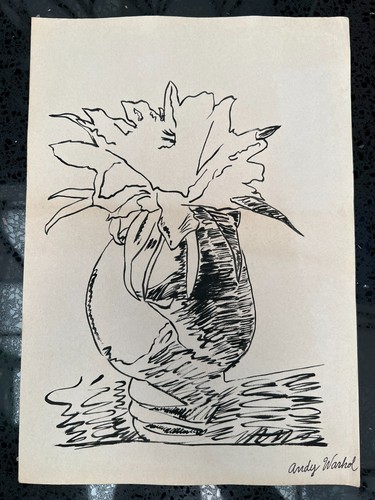 Andy warhol dessin sur papier - sur,