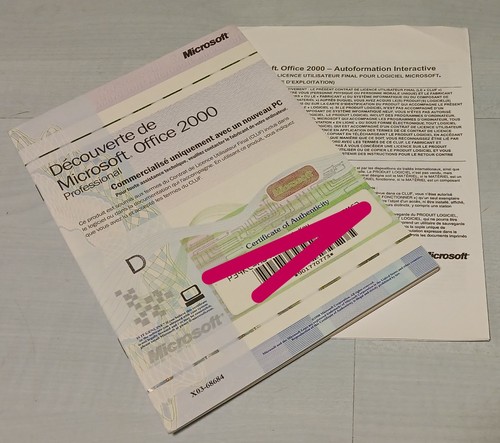 Microsoft office 2000 licence - microsoft,