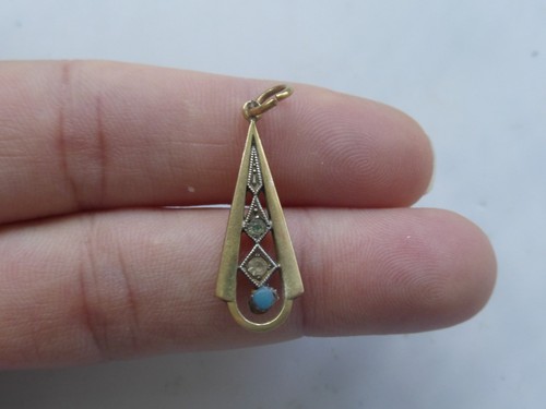 Pendentif ancien plaqué - pendentif, or