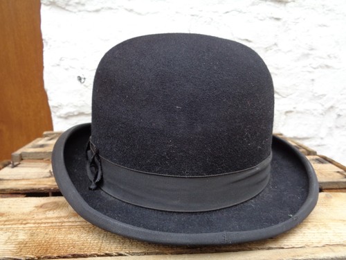 Ancien chapeau melon noir dunn - chapeau,