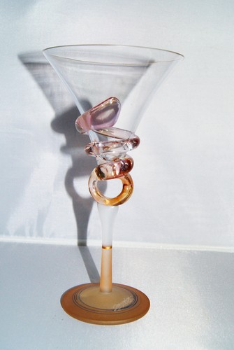 Ion tamaian art glass - glass, martini