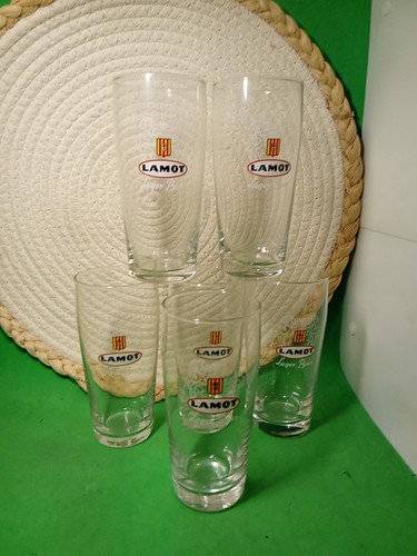 Lot verre bière lamot - a,