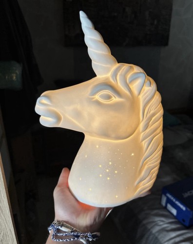 Veilleuse licorne blanche