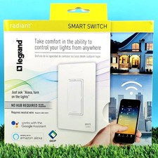 Legrand - Radiant SMART SWITCH - WWRL10WH White (NEW Sealed)