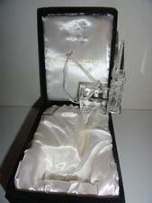 PRETTY CLEAR GLASS CHURCH ORNAMENT/HANGER BY LIVINGQUARTERS-NEW IN BOX