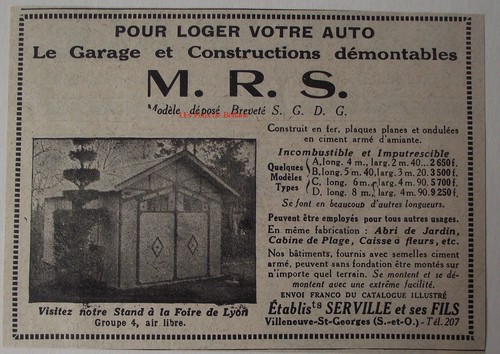Publicité ancienne garage - publicité,