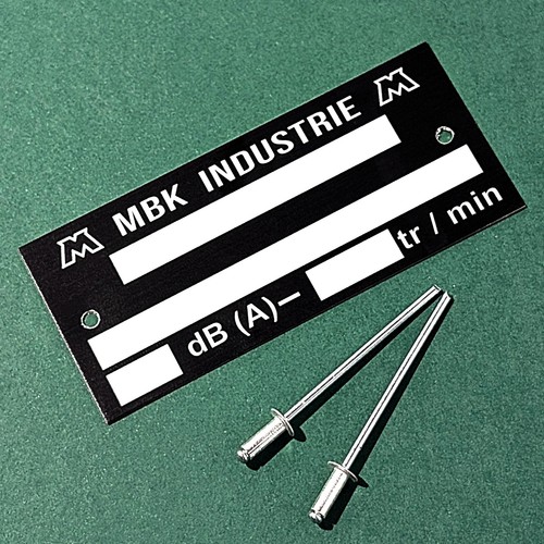 Plaque constructeur mbk - plaque,