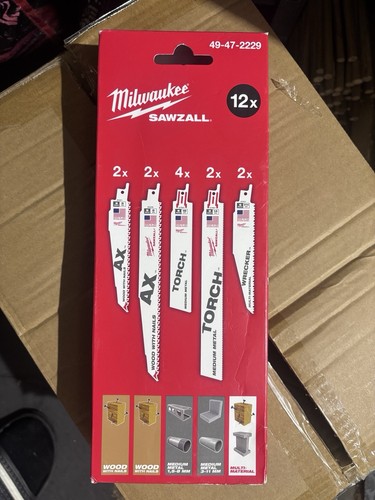 Milwaukee sawzall jeu lames - milwaukee,