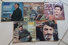 Lot de 8 disques vinyles 45 tours de JEAN FERRAT