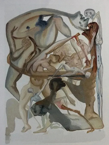 Salvador dali enfer bois - dali,
