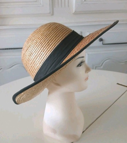 Chapeau paille vintage - vintage, avec