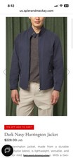 Spier And Mackay Dark Navy Harrington Jacket Baracuta 40