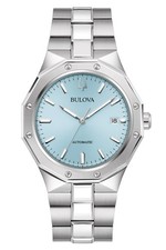 BULOVA Montre Automatique Pour Homme Classique Acier/Bleu Clair 96B462