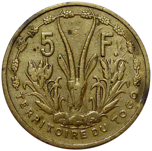 Togo 5 francs - 5, 1956