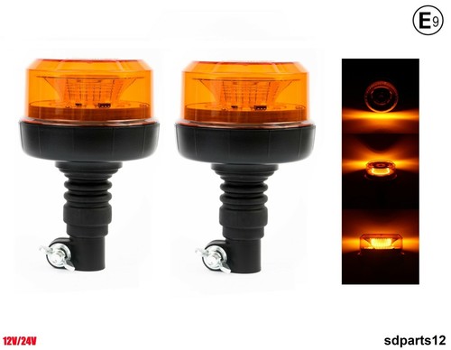 Gyrophares led orange 12v - 2,