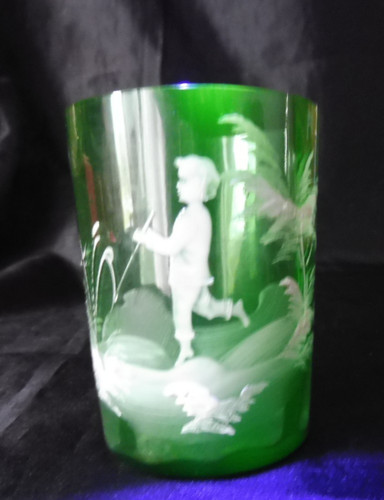 Superbe verre gobelet cotes - verre,