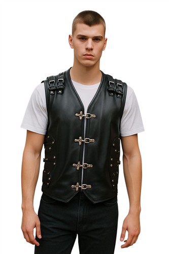 Homme noir cuir - cuir, vache
