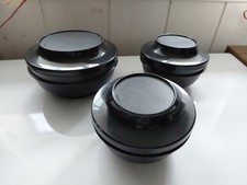 TUPPERWARE Lot De 3 Bols Noir