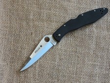 Folding Knife in Spyderco Style Police C07P, G10 Handle and EDC Compression Lock