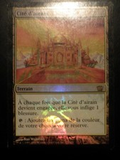 mtg magic city of brass FOIL 8 th edtion FRENCH vf fr cité d'airain