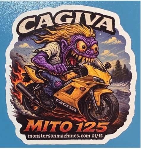 Cagiva mito 125 9x9cm durable - mito,