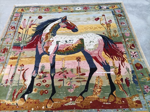 Tapis laine 8 noué - 8, à