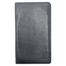 LOUIS VUITTON Epi Porte Cartes Credit M63212 purse Long Wallet Black Epi Leather