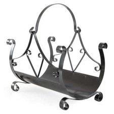 Porte-Bois Panier Fer Forgé