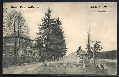 Cpa heer agimont hôtel - cpa,