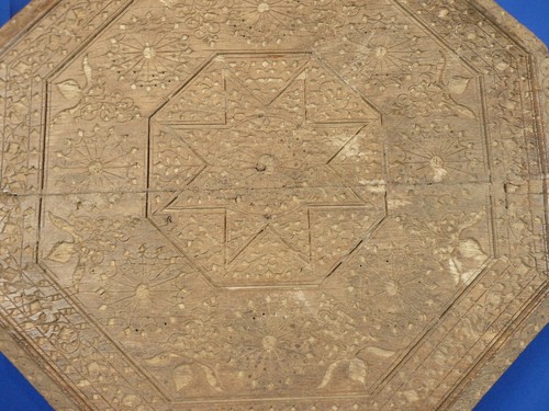 Ancien plateau table sculpté - plateau,