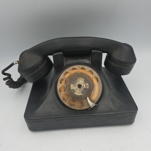 Vintage black bakelite desk - black,