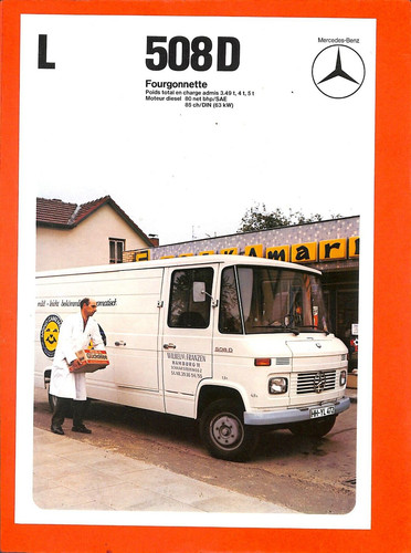 Mercedes prospectus 508 d - ,