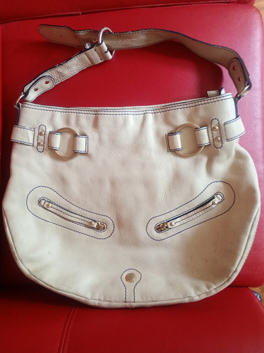 Lancel grand sac main blanc - grand, a