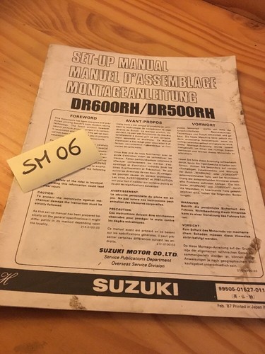 Suzuki dr500rh dr600rh dr500 - dr500rh,