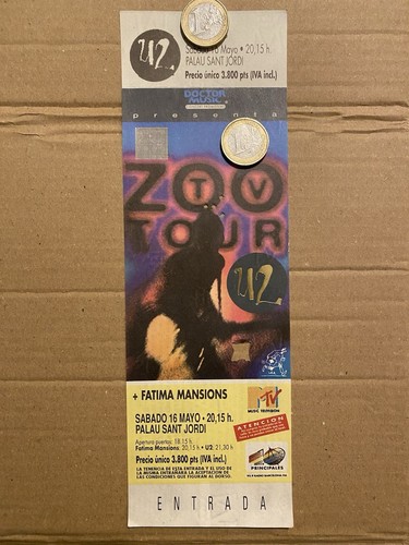 Ticket concert 1992 - u2,