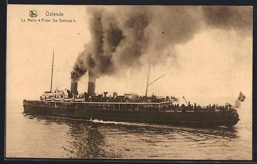 Carte postale ostende bateau - carte,