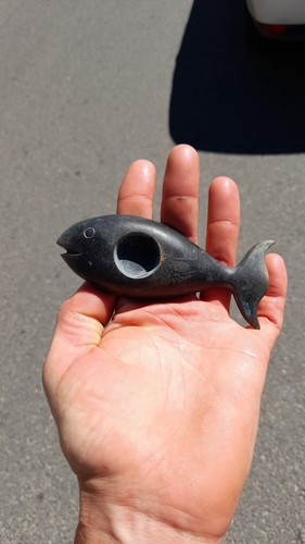 Bougeoir poisson bronze walter - poisson,