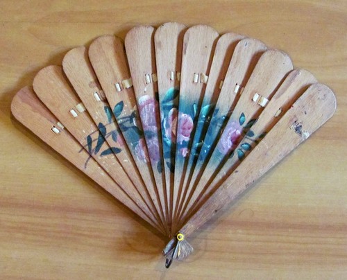 Ventilateur ancien bois - en,