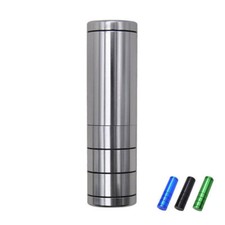 Aluminum Tobacco Herb Grinder+One Hitter Ceramic Dugout Pipe Bat+Storage Case