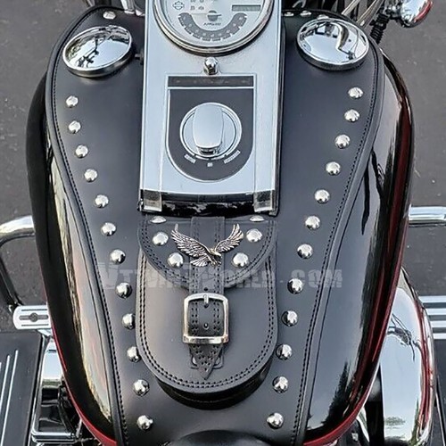Real leather tank pad panel - tank,