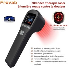 880mW Laser 650nm + 808nm Pour Arthrose Et Sport Portable Humain & Vétérinaire