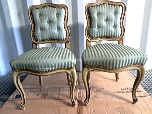 Paire chaises anciennes de - chaises,