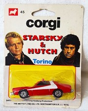 1978 CORGI JUNIORS DIECAST CAR on CARD / STARSKY & HUTCH FORD TORINO / TV SERIES