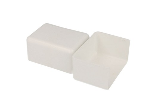 Embout pour goulotte pvc blanc - pour,