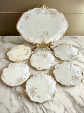 1920s LIMOGES Serving Set Lazeyras Rosenfeld & Lehman PLATTER & 6 PLATES READ‼️