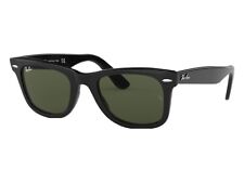 Lunettes De Soleil Ray-Ban Wayfarer Noires Vertes RB2140 901 Taille 50 Mm