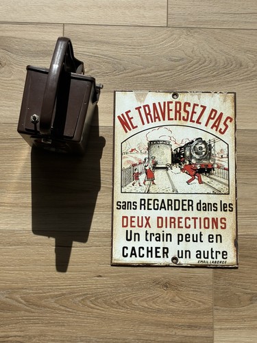 Lot sncf plaque émaillée - lot,