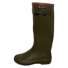 Auth AIGLE - Khaki Brown Rubber Women's Boots